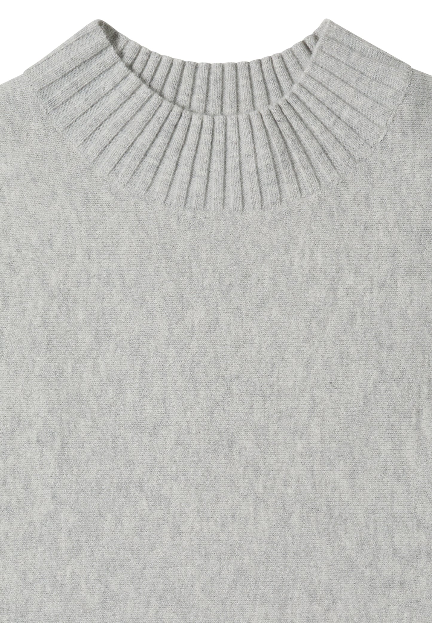 Dolman Pullover mit Turtle Neck light grey melange Bild 2