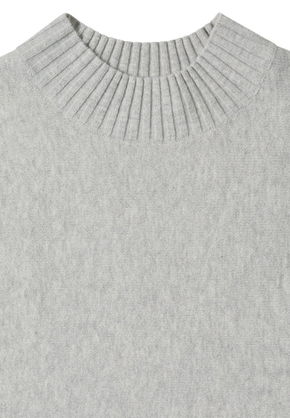 Dolman Pullover mit Turtle Neck light grey melange Bild 2
