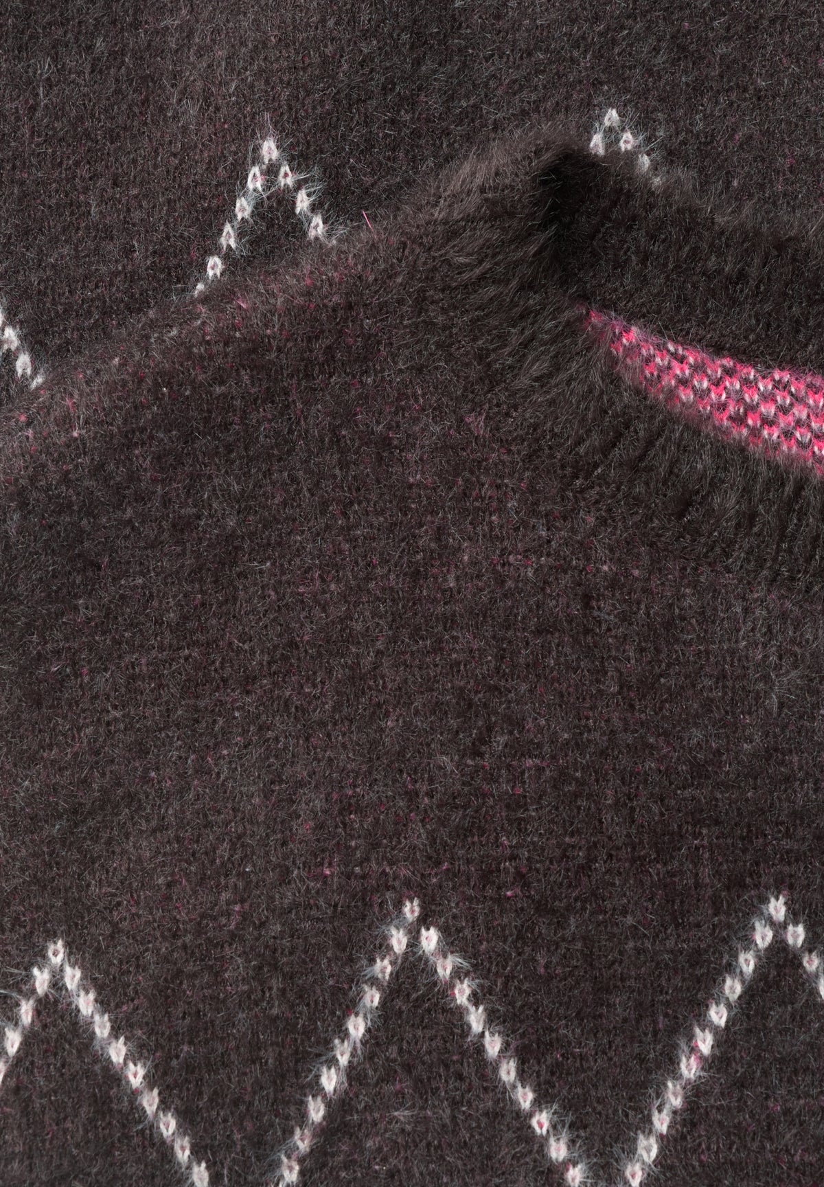 Federgarn Pullover mit Argyle-Muster truffle brown Bild 2