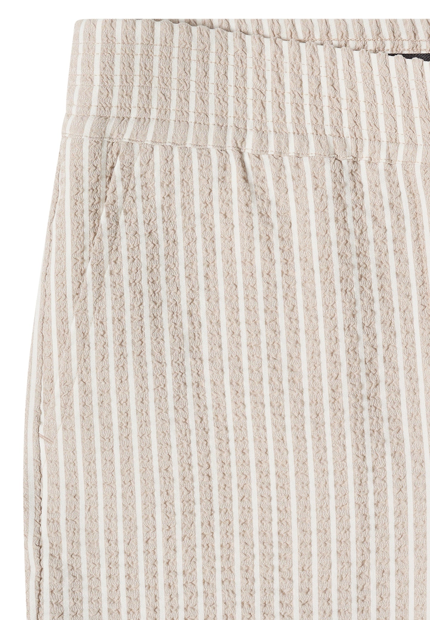 Wide Leg Hose in Seersucker-Qualität grain beige Bild 2