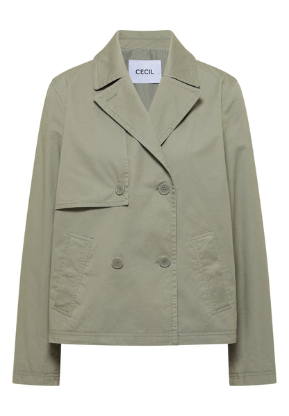 Trenchcoat in verkürzter Passform chlorella green Bild 1