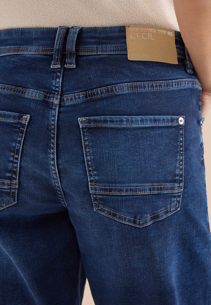 Wide Leg Jeansshorts im Loose Fit mid blue wash Bild 6