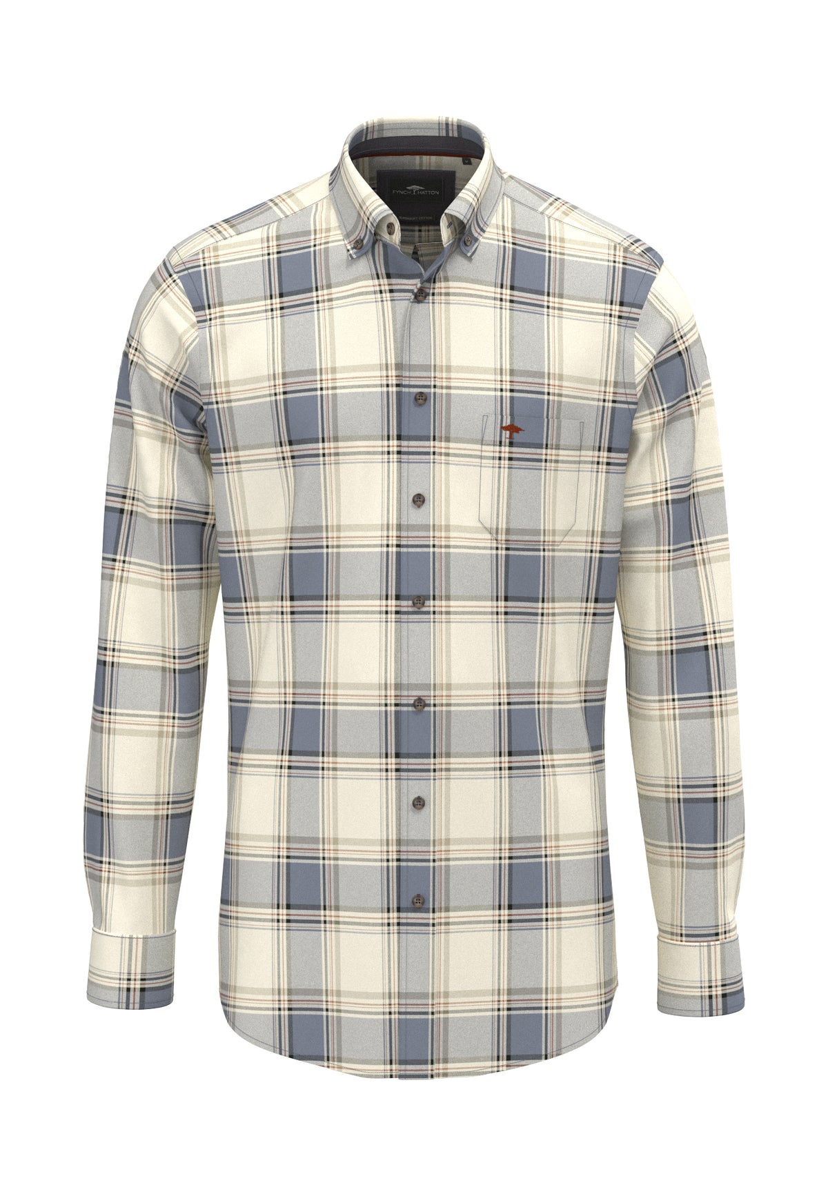 Herringbone Check, B.D., 1/1 air blue Bild 1
