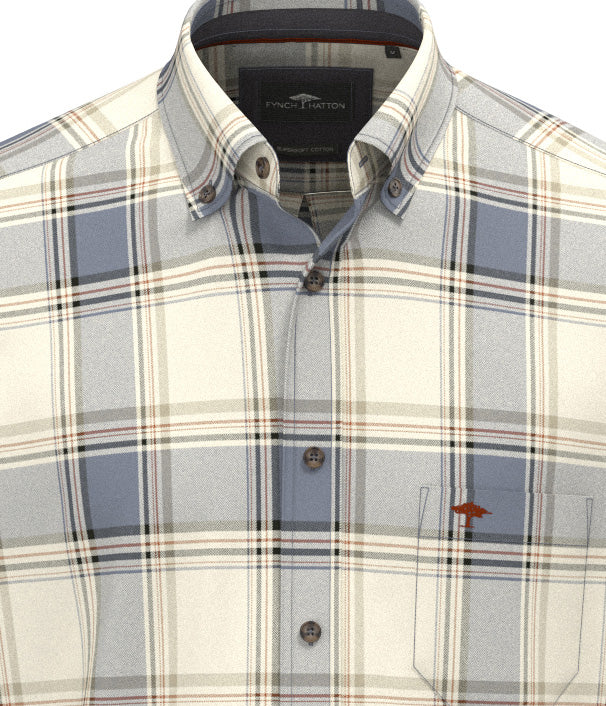 Herringbone Check, B.D., 1/1 air blue Bild 3