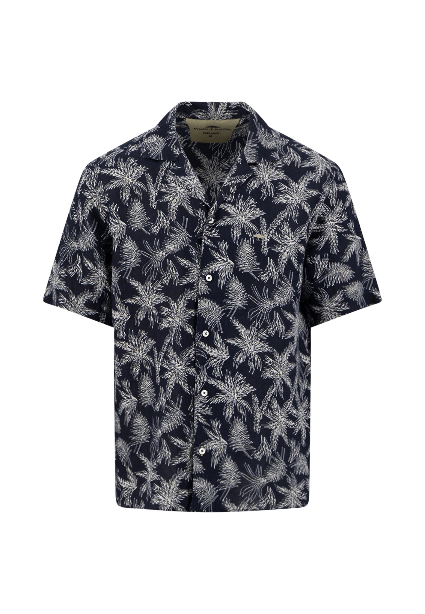 Linen Resort Shirt, 1/2 navy Bild 1
