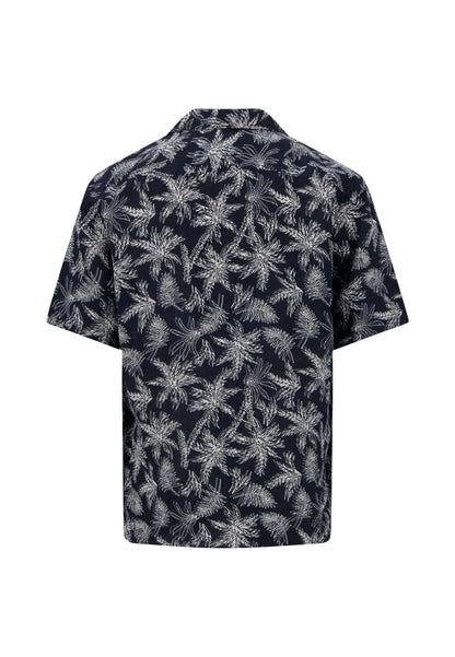 Linen Resort Shirt, 1/2 navy Bild 2