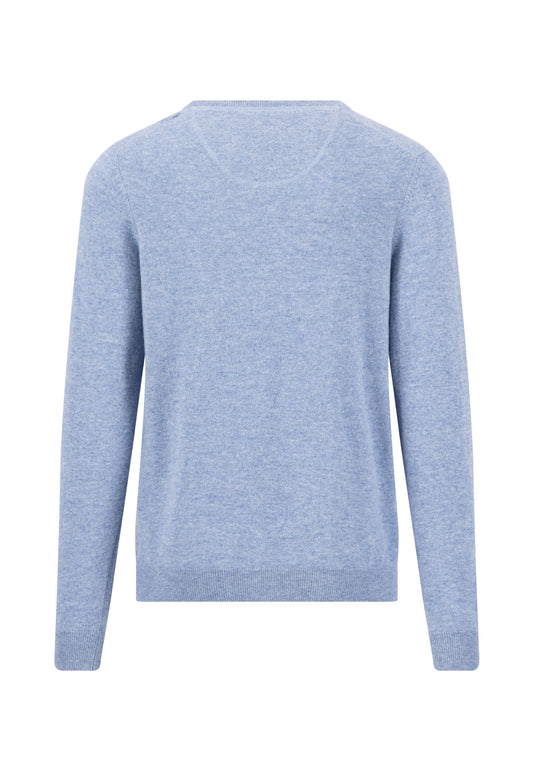 O-Neck, Merino Cashmere air blue Bild 2