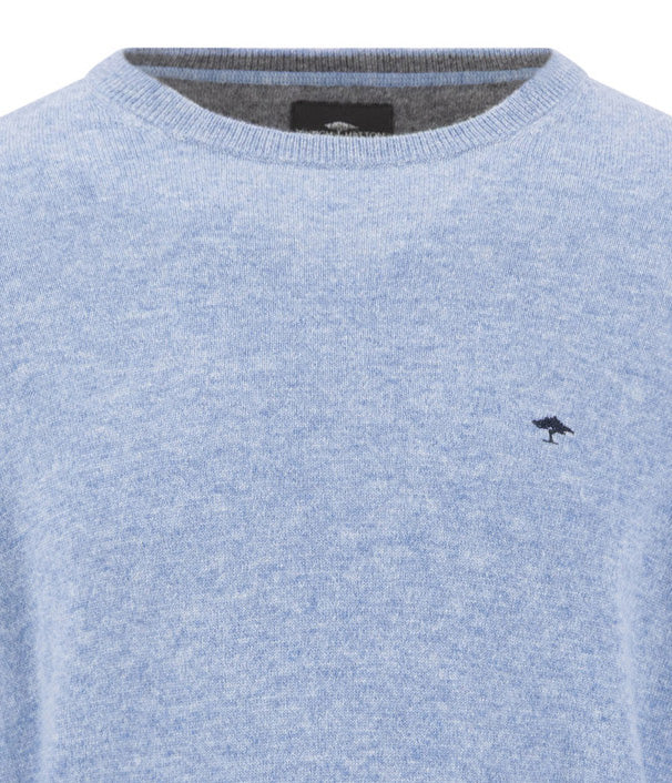 O-Neck, Merino Cashmere air blue Bild 3