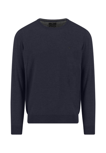 O-Neck, Merino Cashmere navy Bild 1