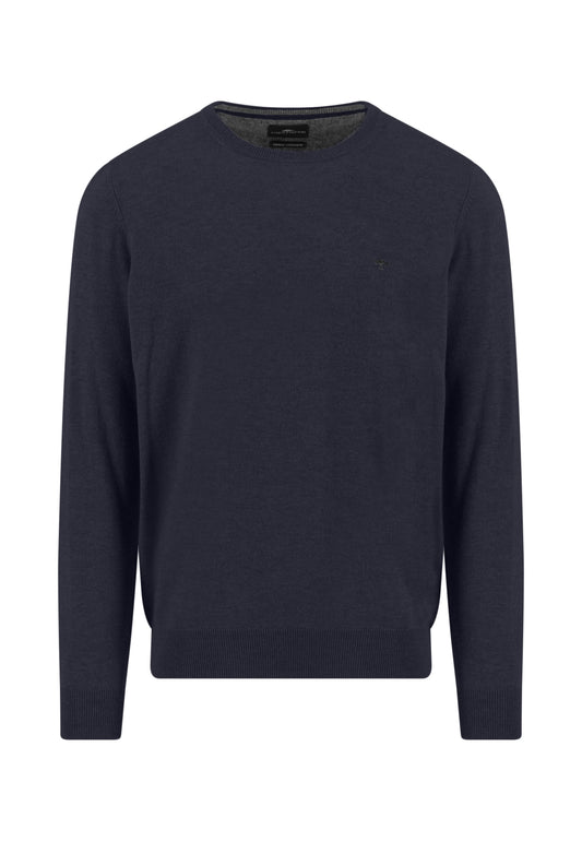 O-Neck, Merino Cashmere navy Bild 1