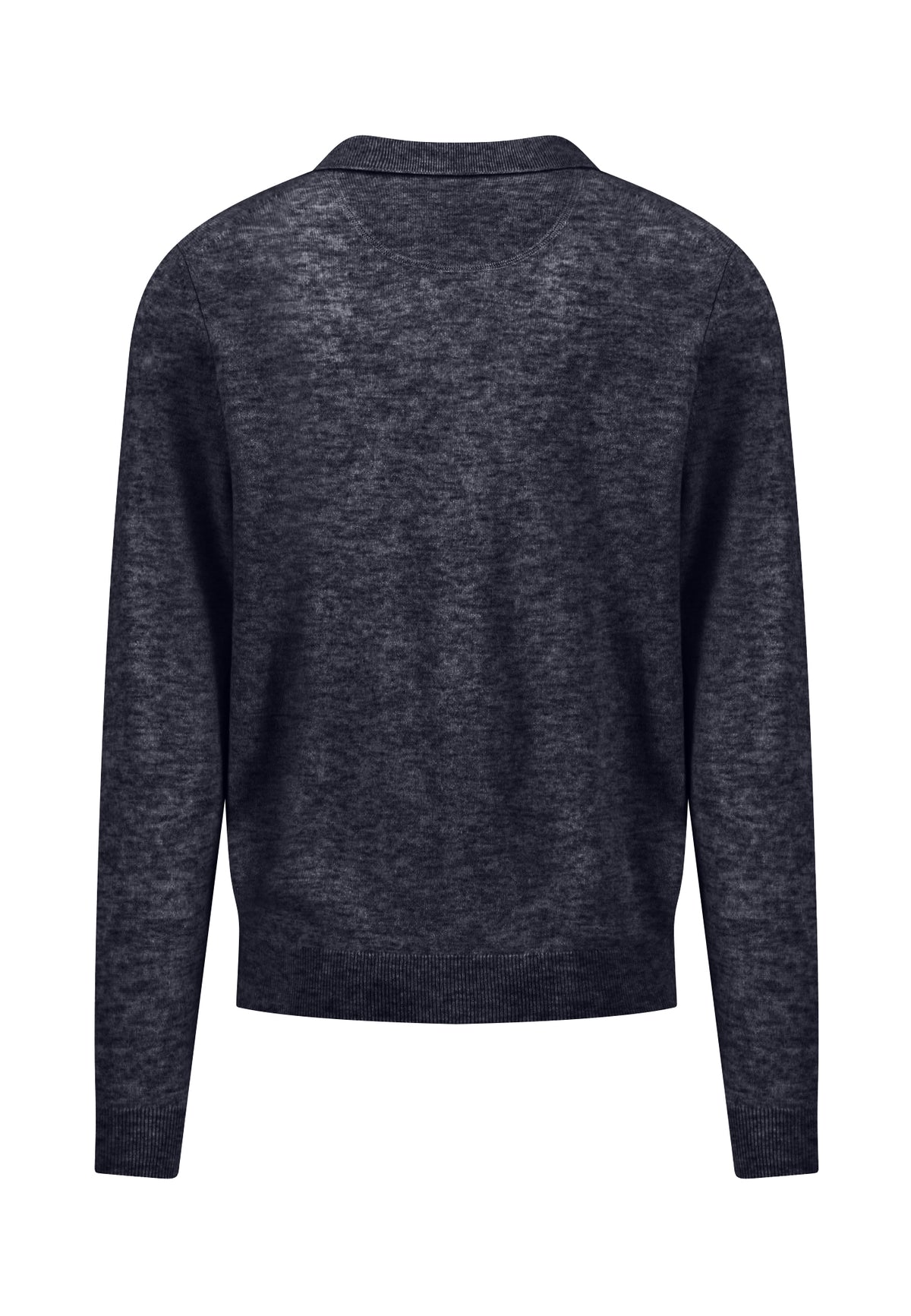 Polo, Longsleeve, Merino Cashmere navy Bild 2
