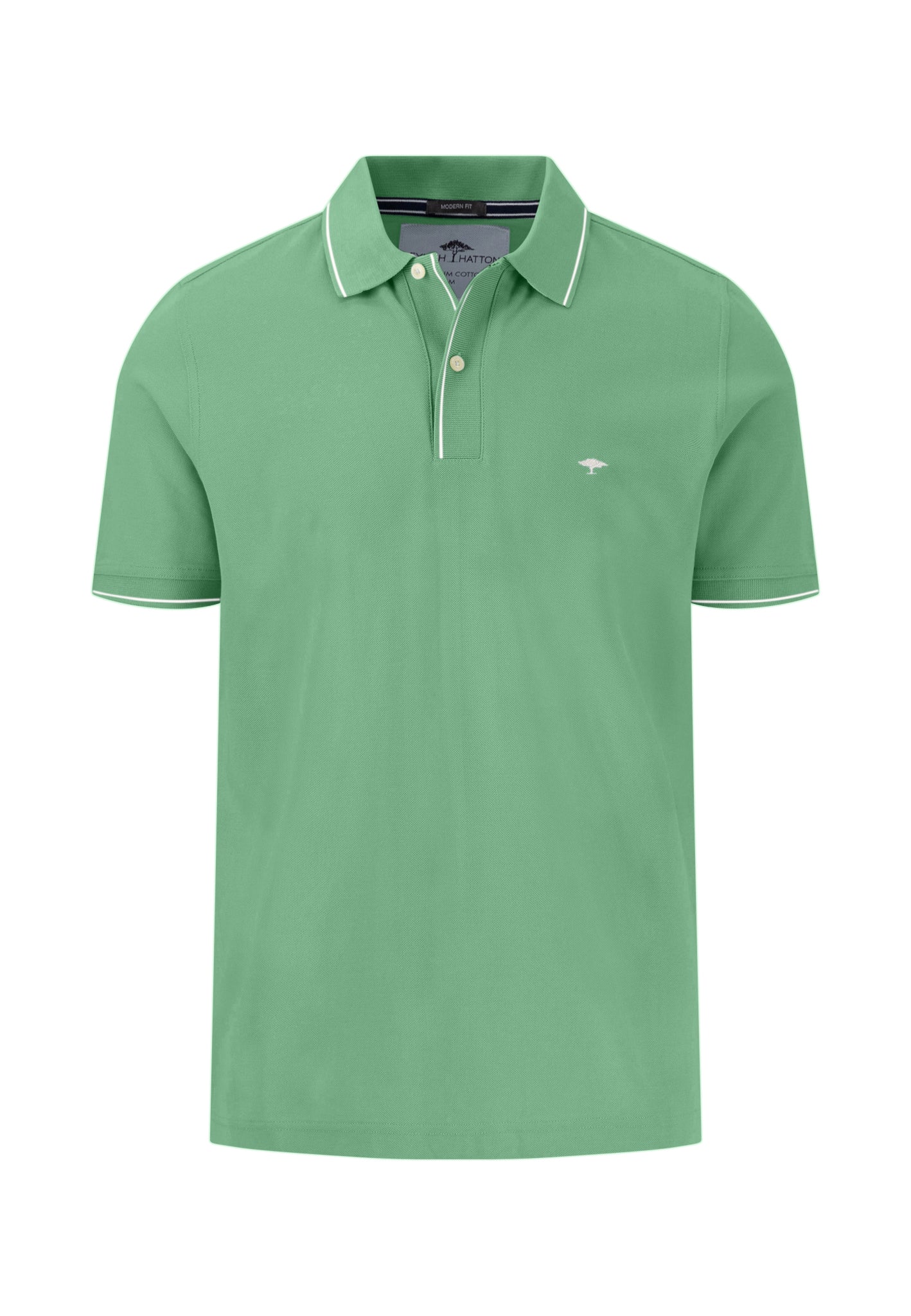 Polo, Modern Fit,  Premium Cotton turf green Bild 1