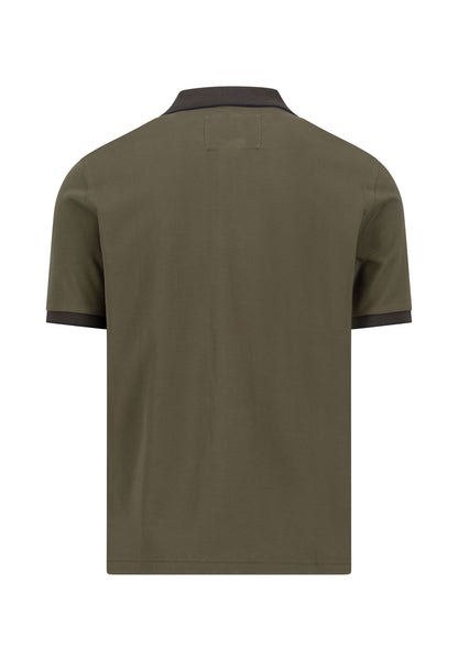 Polo, Modern Fit,  Premium Cotton dark khaki Bild 2