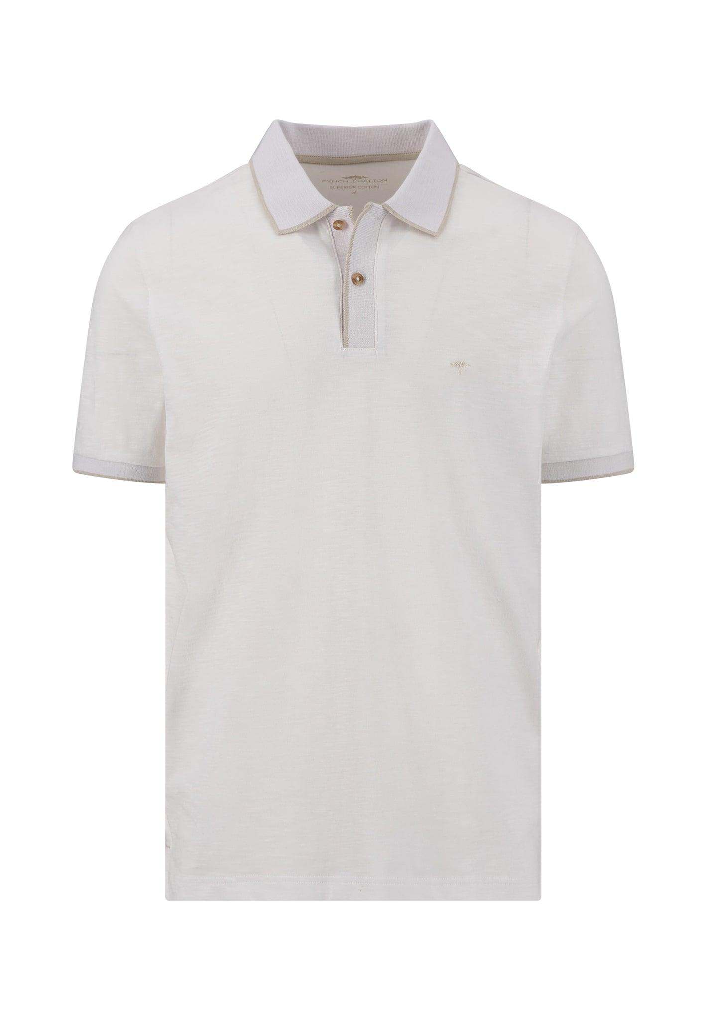 Polo, slub white Bild 1