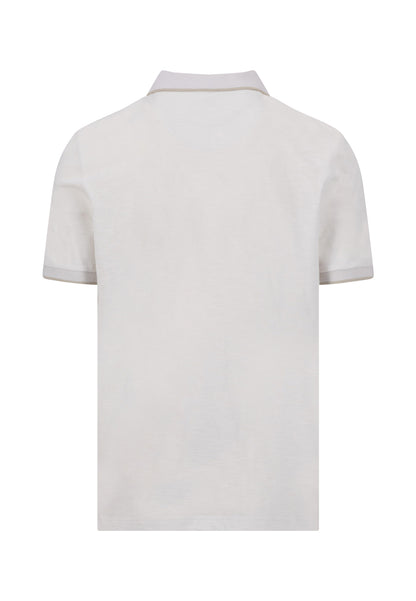 Polo, slub white Bild 2