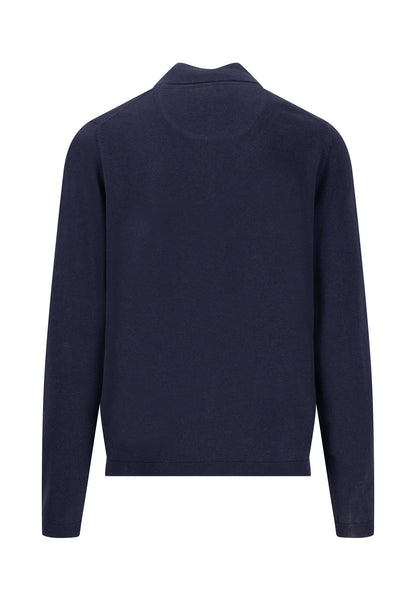 Troyer Zip, small structure navy Bild 2