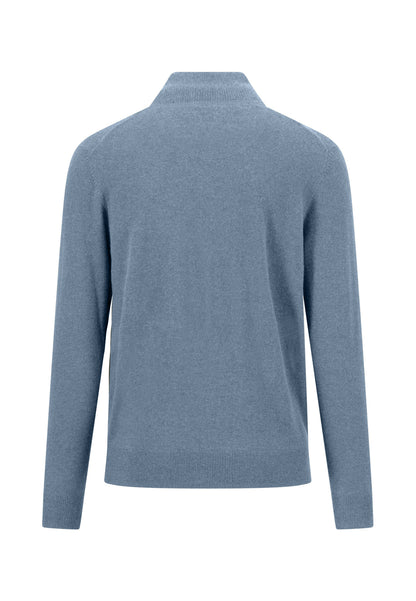 Troyer-Zip, Merino Cashmere air blue Bild 2