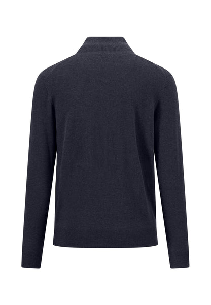 Troyer-Zip, Merino Cashmere navy Bild 2