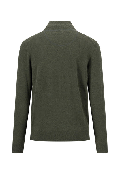 Troyer-Zip, Merino Cashmere cypress Bild 2