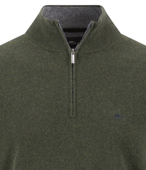 Troyer-Zip, Merino Cashmere cypress Bild 3