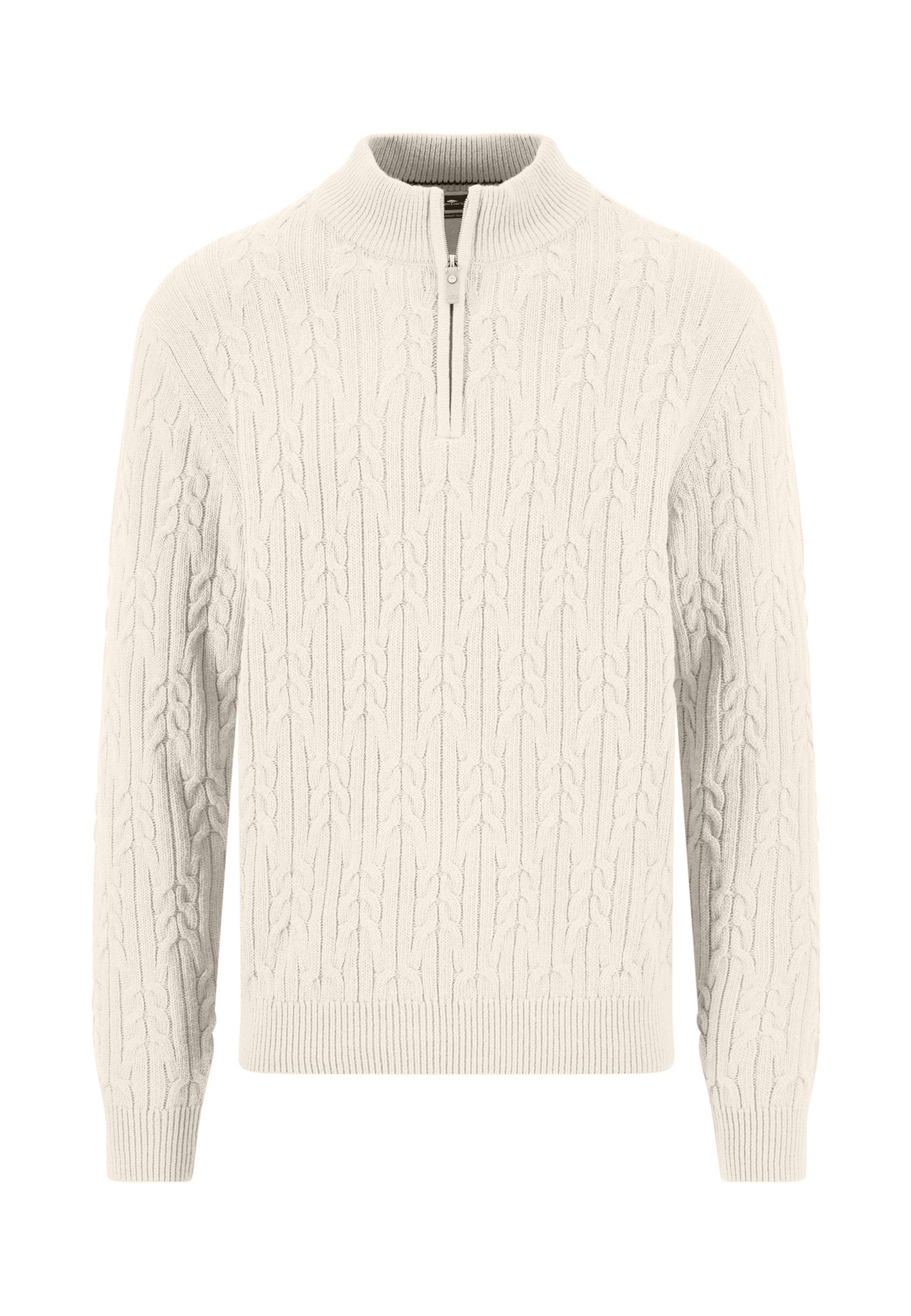 Zip Troyer, Soft Knit Cable*RWS snow white Bild 1