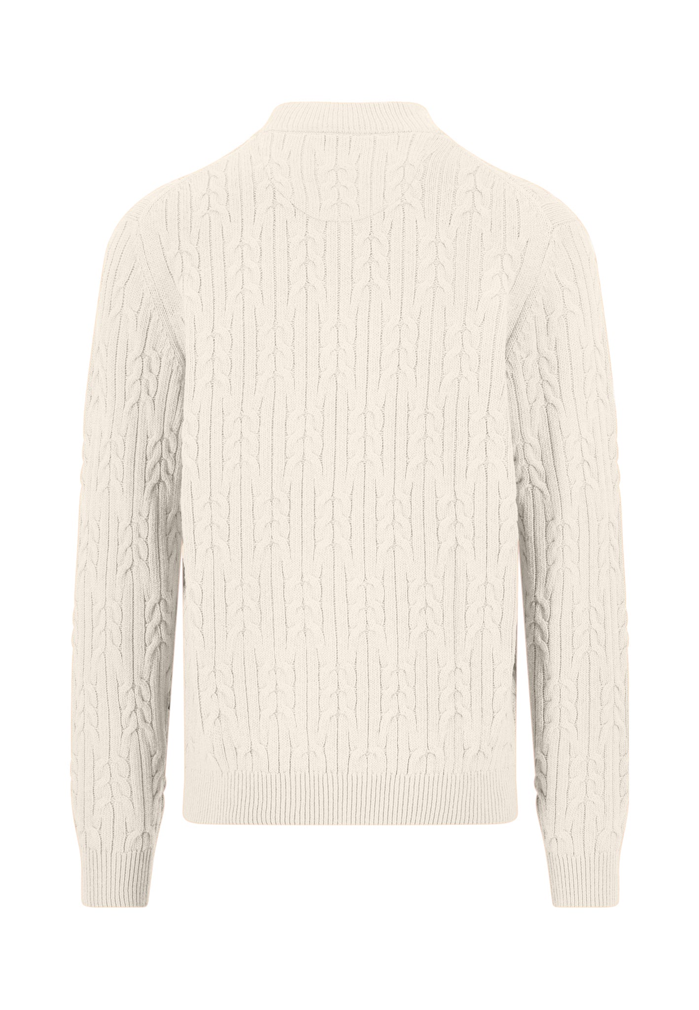 Zip Troyer, Soft Knit Cable*RWS snow white Bild 2