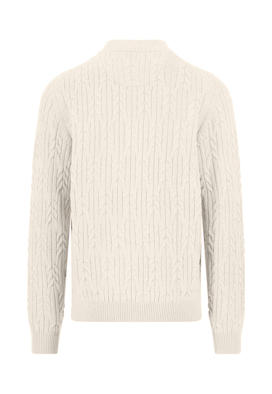 Zip Troyer, Soft Knit Cable*RWS snow white Bild 2