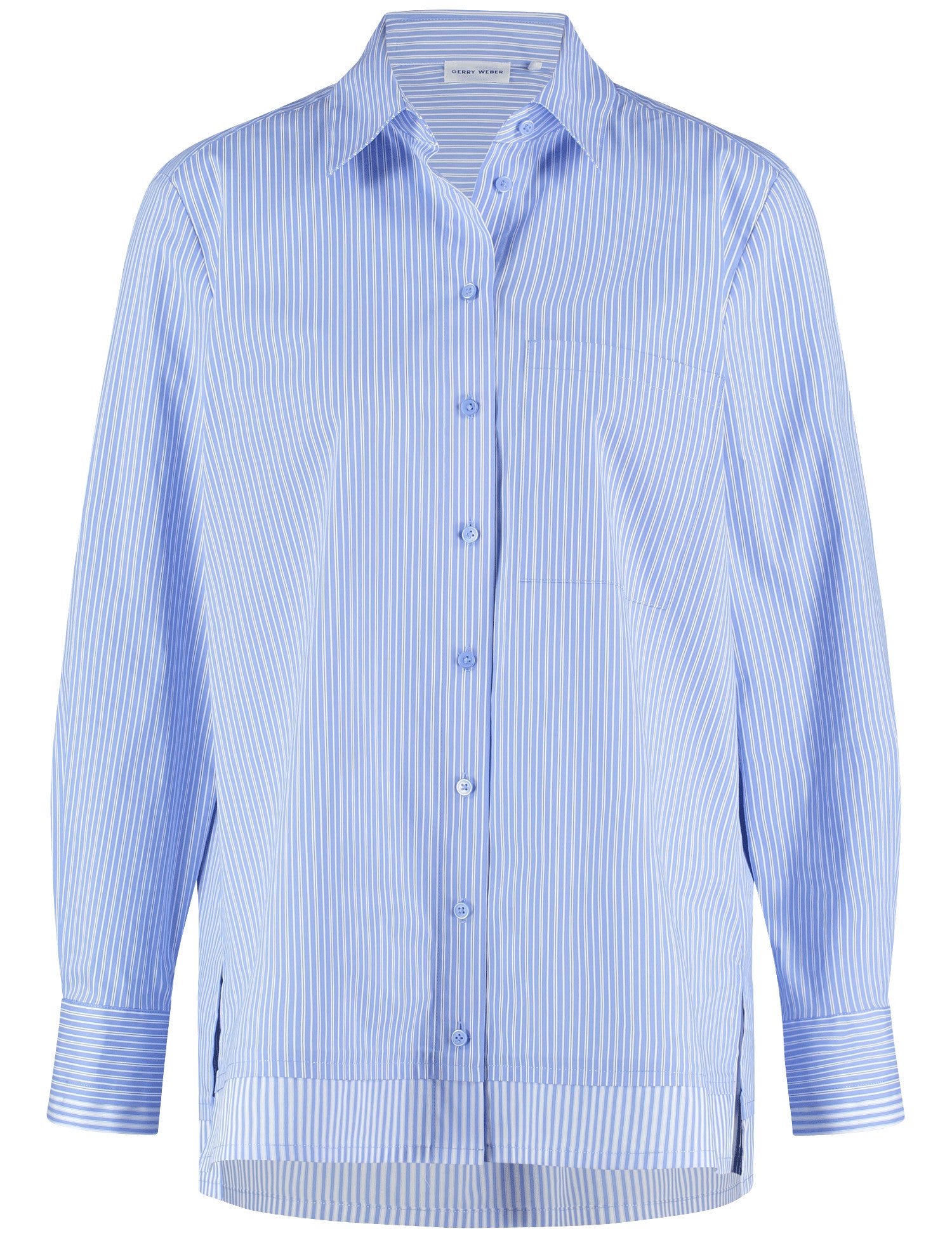 BLUSE 1/1 ARM BLUE/WHITE/NIGHT SKY STRIPE Bild 1