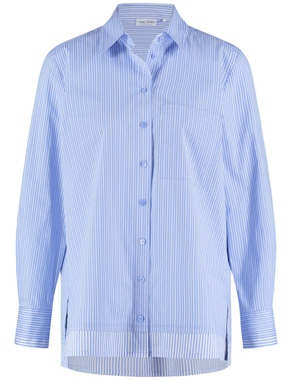 BLUSE 1/1 ARM BLUE/WHITE/NIGHT SKY STRIPE Bild 1