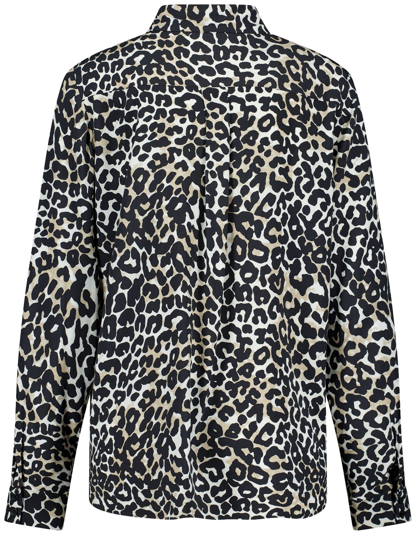 BLUSE 1/1 ARM BLACK/TAUPE/SANDSHELL LEO AOP Bild 2