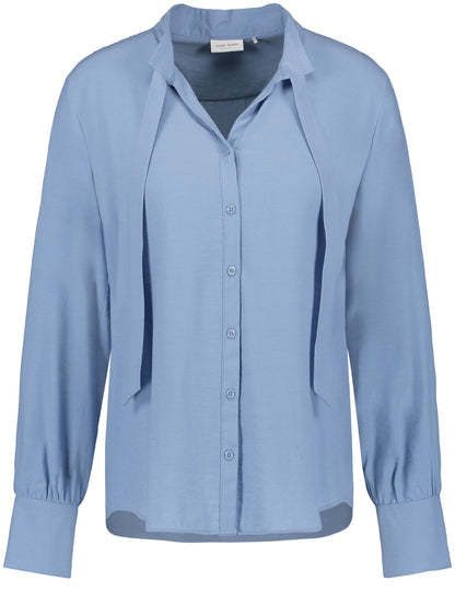 Bluse mit Schluppe VIVID BLUE Bild 1