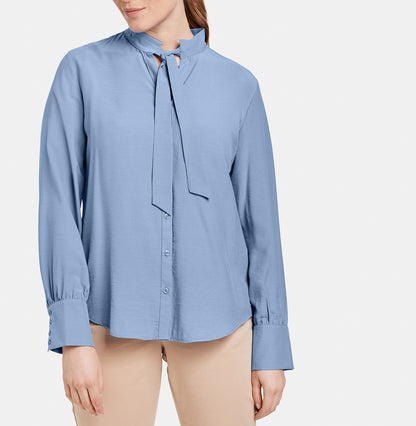 Bluse mit Schluppe VIVID BLUE Bild 5