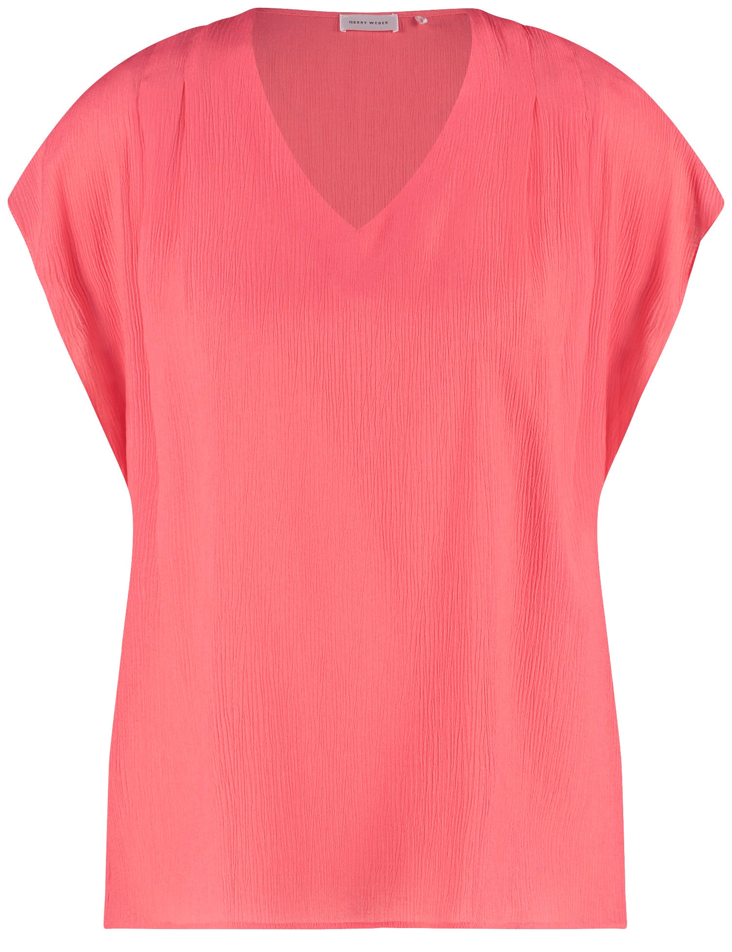 Fließendes Kurzarmshirt mit Crinkle-Effekt ROUGE Bild 1