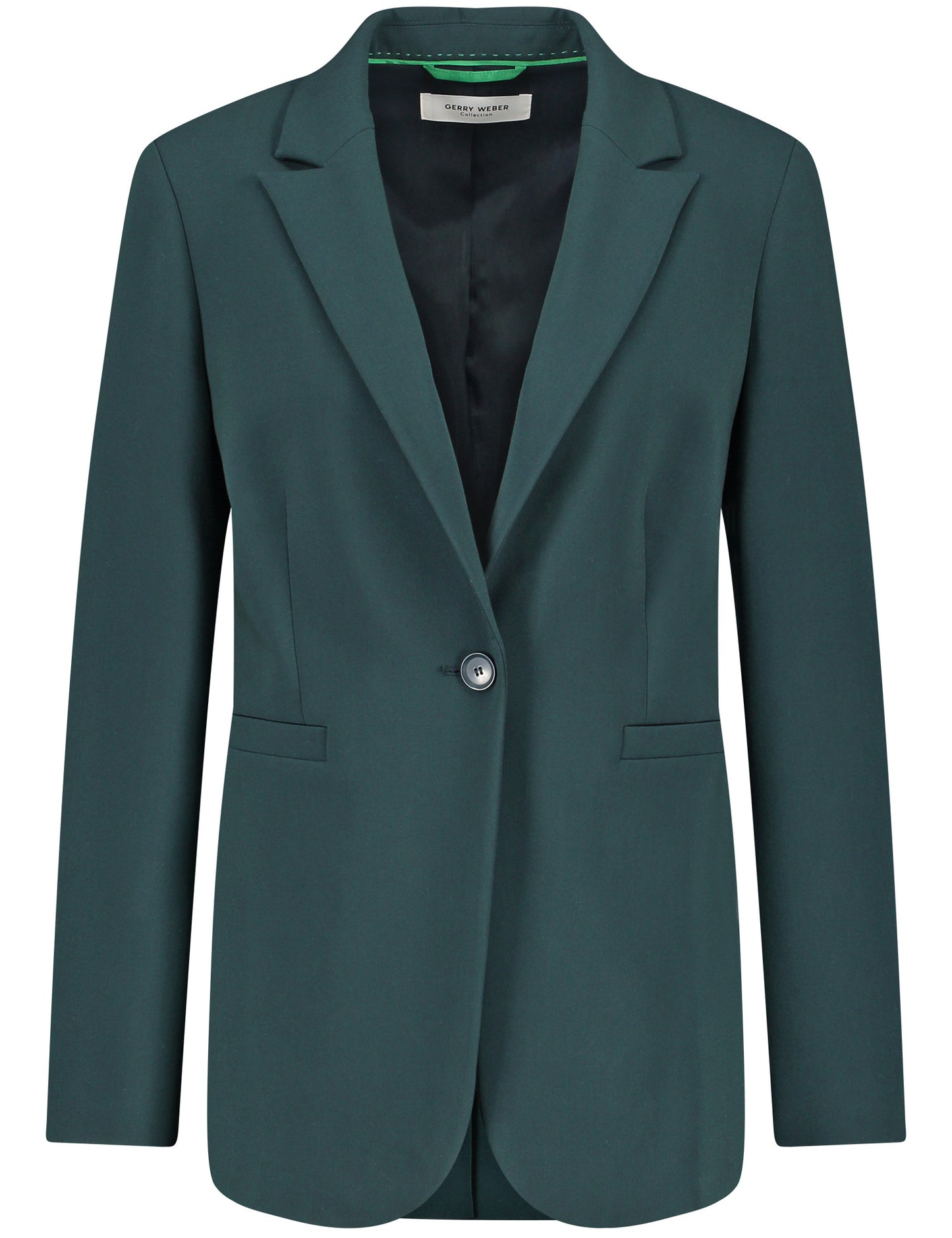 Klassischer Blazer mit Bewegungsschlitz GREEN TEAL Bild 1