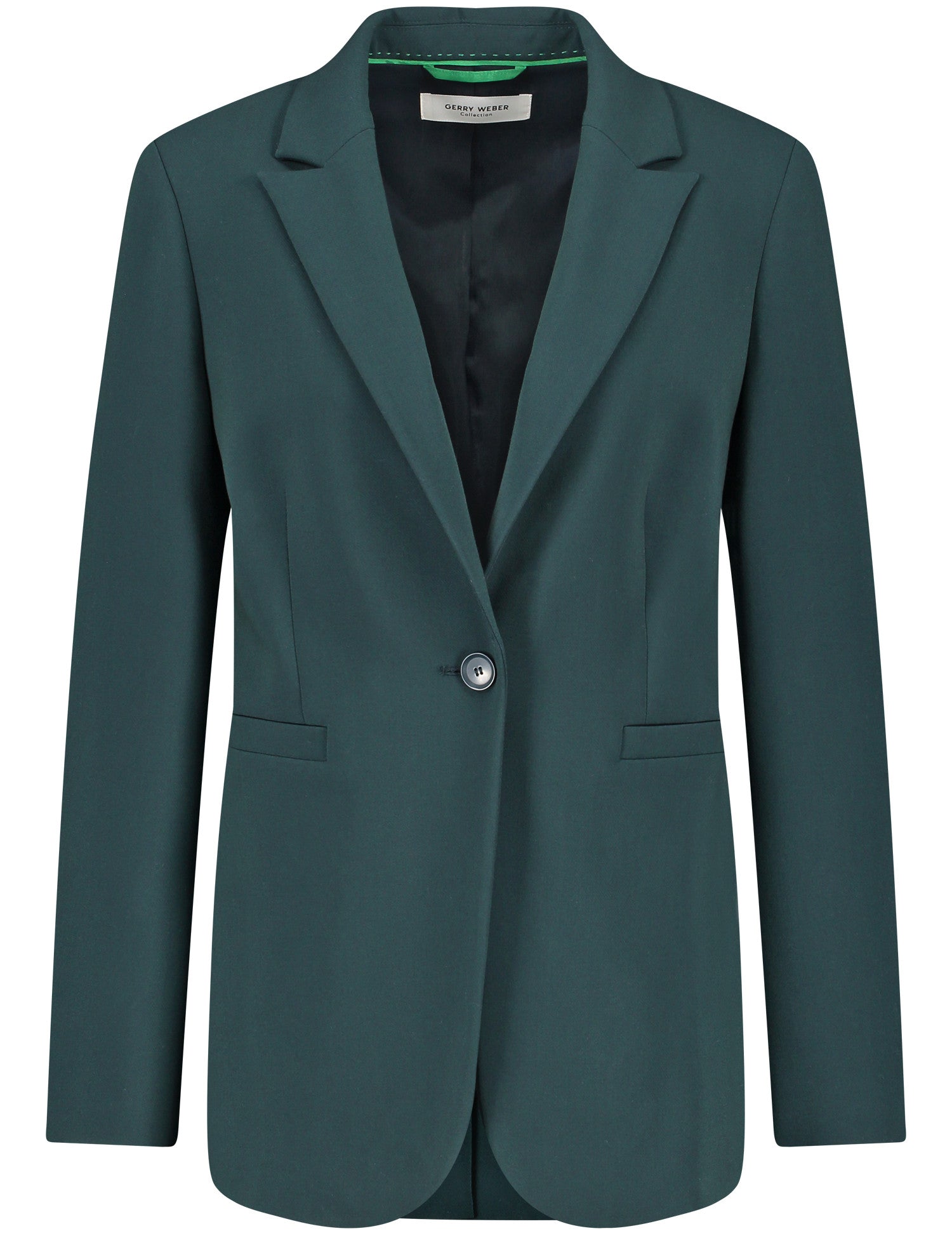 Klassischer Blazer mit Bewegungsschlitz GREEN TEAL Bild 1