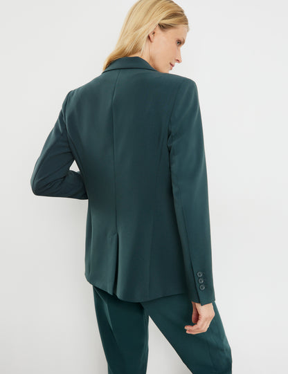 Klassischer Blazer mit Bewegungsschlitz GREEN TEAL Bild 8