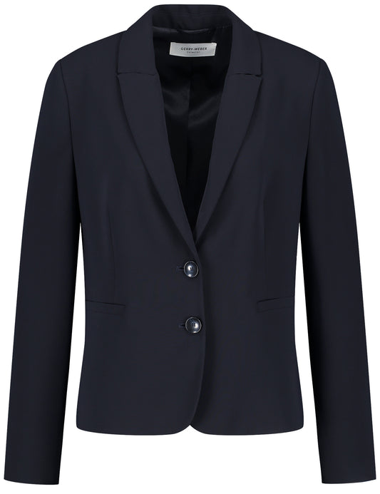 Klassischer Blazer mit Reverskragen MARINE Bild 1