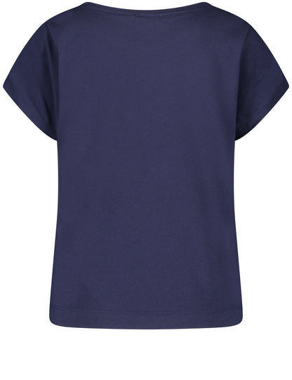 Kurzarmshirt mit gerafften Ärmeln BLUEBERRY Bild 2