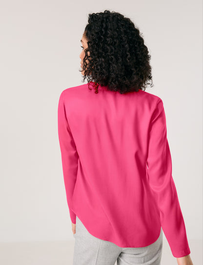 Nachhaltige Bluse mit Tunika-Ausschnitt RASPBERRY Bild 7