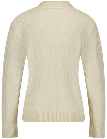 PULLOVER 1/1 ARM ANTIQUE WHITE MELANGE Bild 2