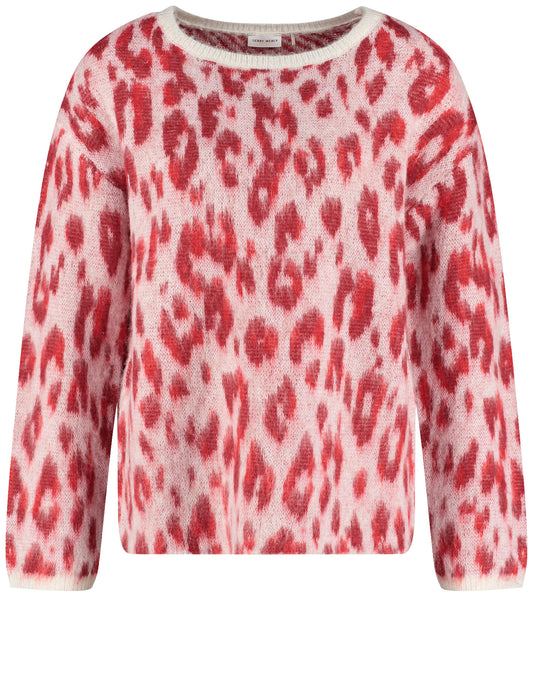 PULLOVER 1/1 ARM OFF WHITE/CHERRY/CHALK PINK Bild 1