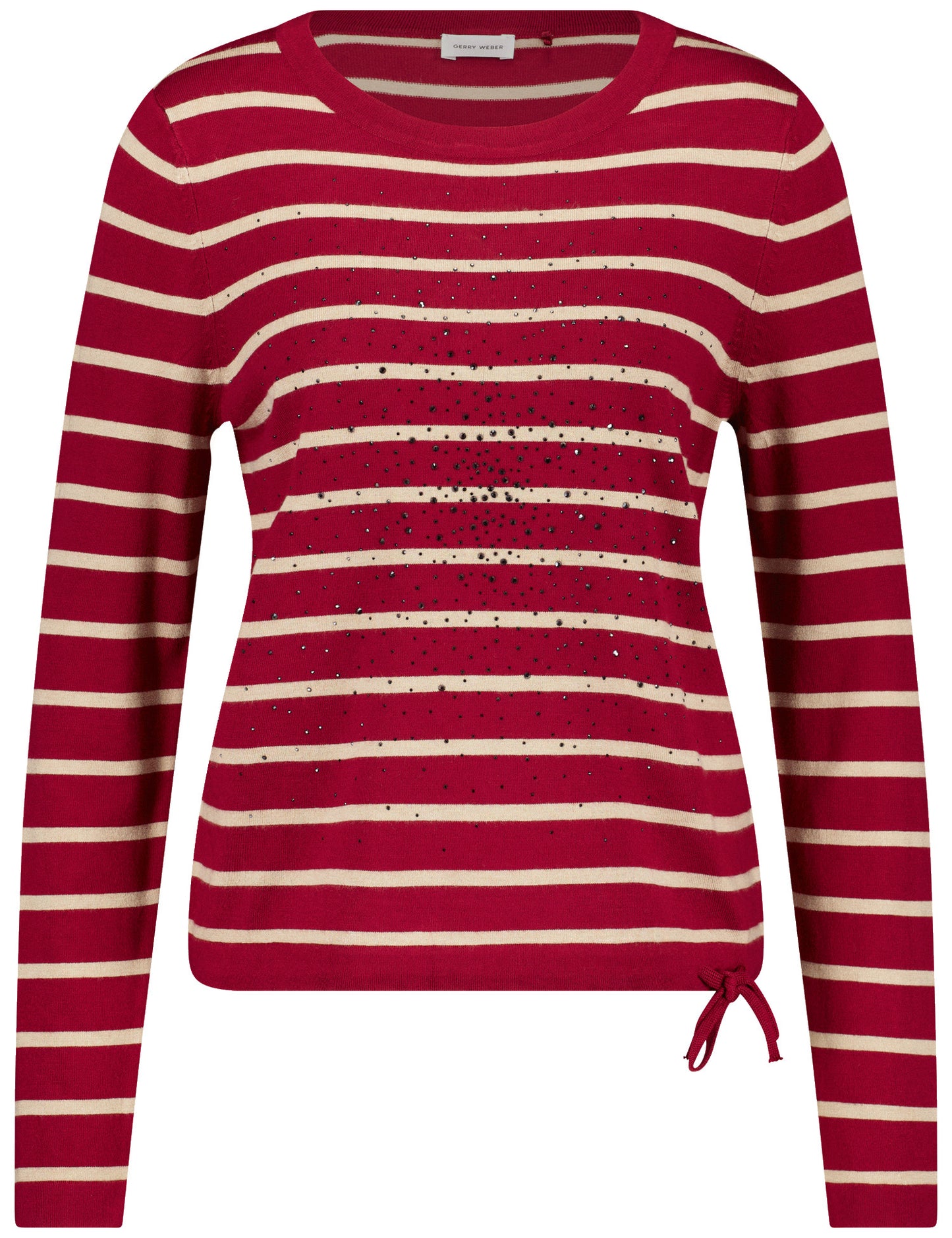 PULLOVER 1/1 ARM CHIANTI / OFFWHITESTRIPE Bild 1