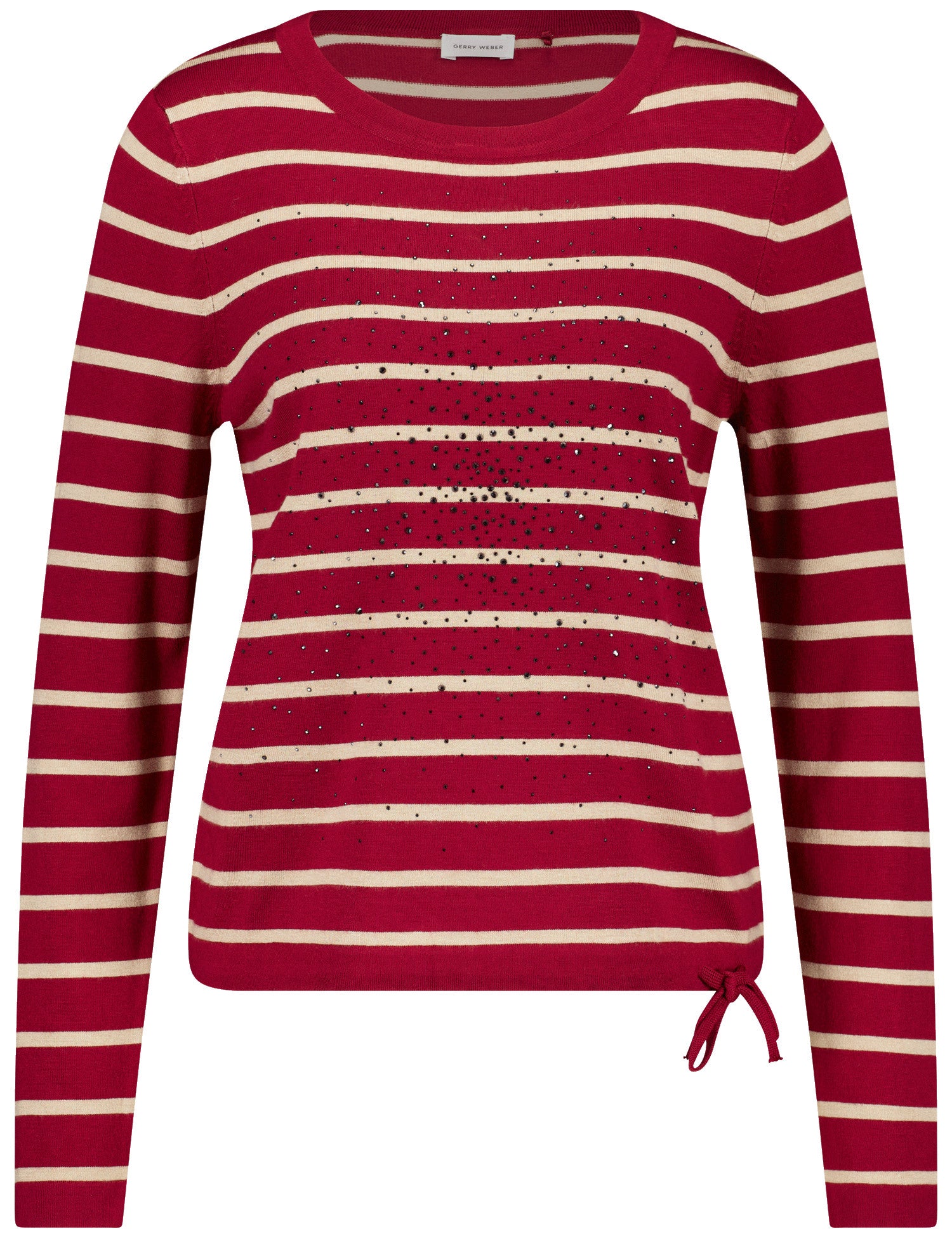 PULLOVER 1/1 ARM CHIANTI / OFFWHITESTRIPE Bild 1