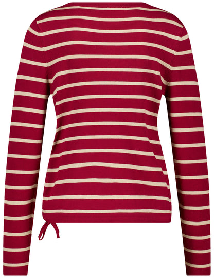 PULLOVER 1/1 ARM CHIANTI / OFFWHITESTRIPE Bild 2