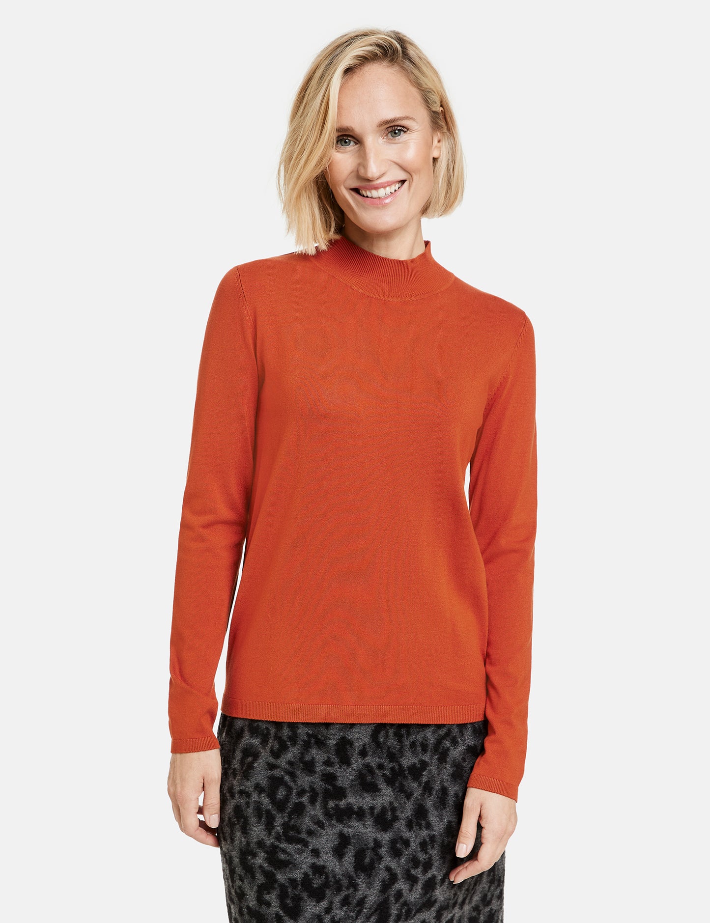 Pullover aus Feinstrick mit Turtleneck MARS RED Bild 6