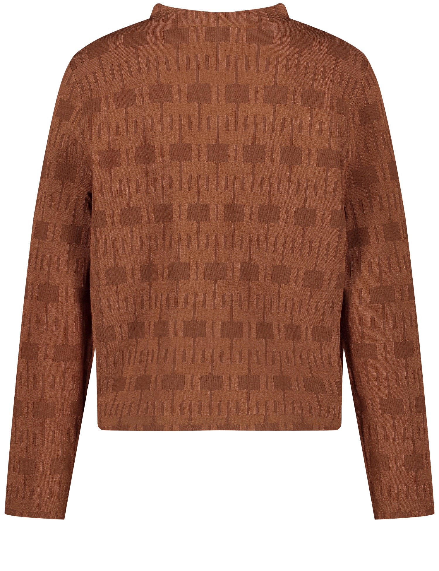 Pullover mit kurzem Stehkragen und Jacquard-Muster LAVA Bild 2