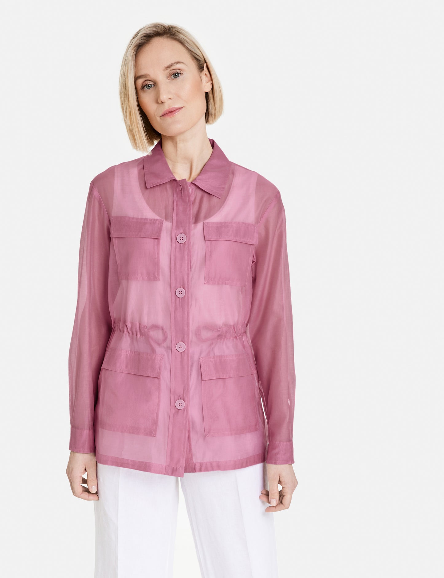 Semitransparente Blazerjacke LILAS Bild 3