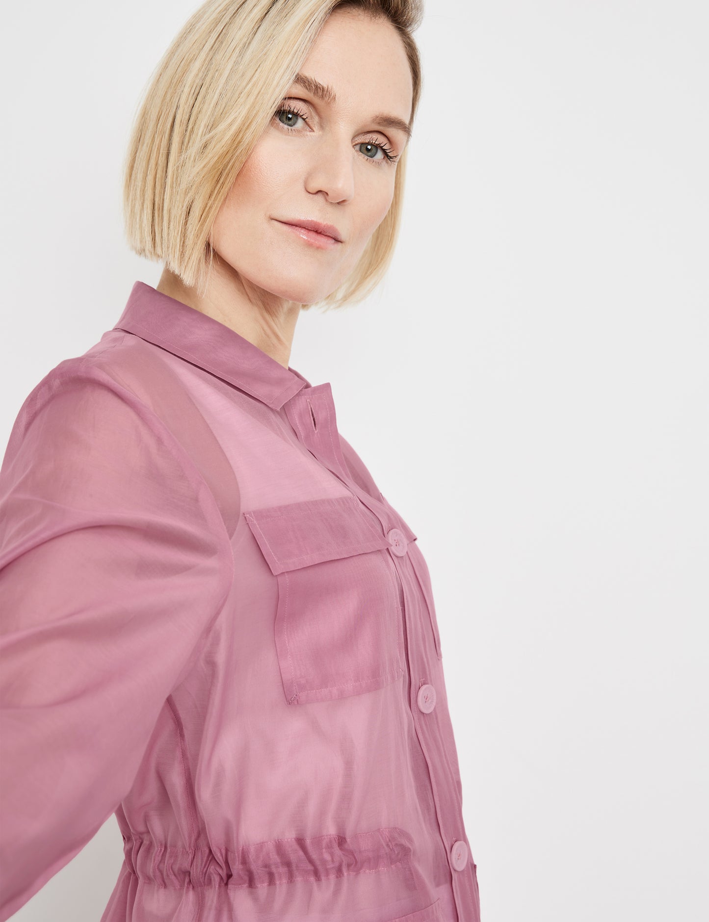 Semitransparente Blazerjacke LILAS Bild 4