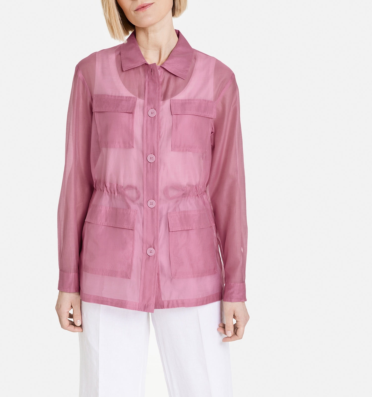 Semitransparente Blazerjacke LILAS Bild 5