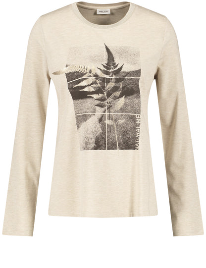 Long-sleeved shirt with picture print